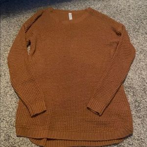 Long, Camel color sweater